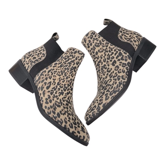 Dolce Vita Tristan Leopard Suede Boot woman’s size 7 M Chel boots - Picture 8 of 13